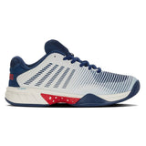 K-Swiss Hypercourt Express 2 Men's Tennis Shoe (White/Blue) - RacquetGuys.ca