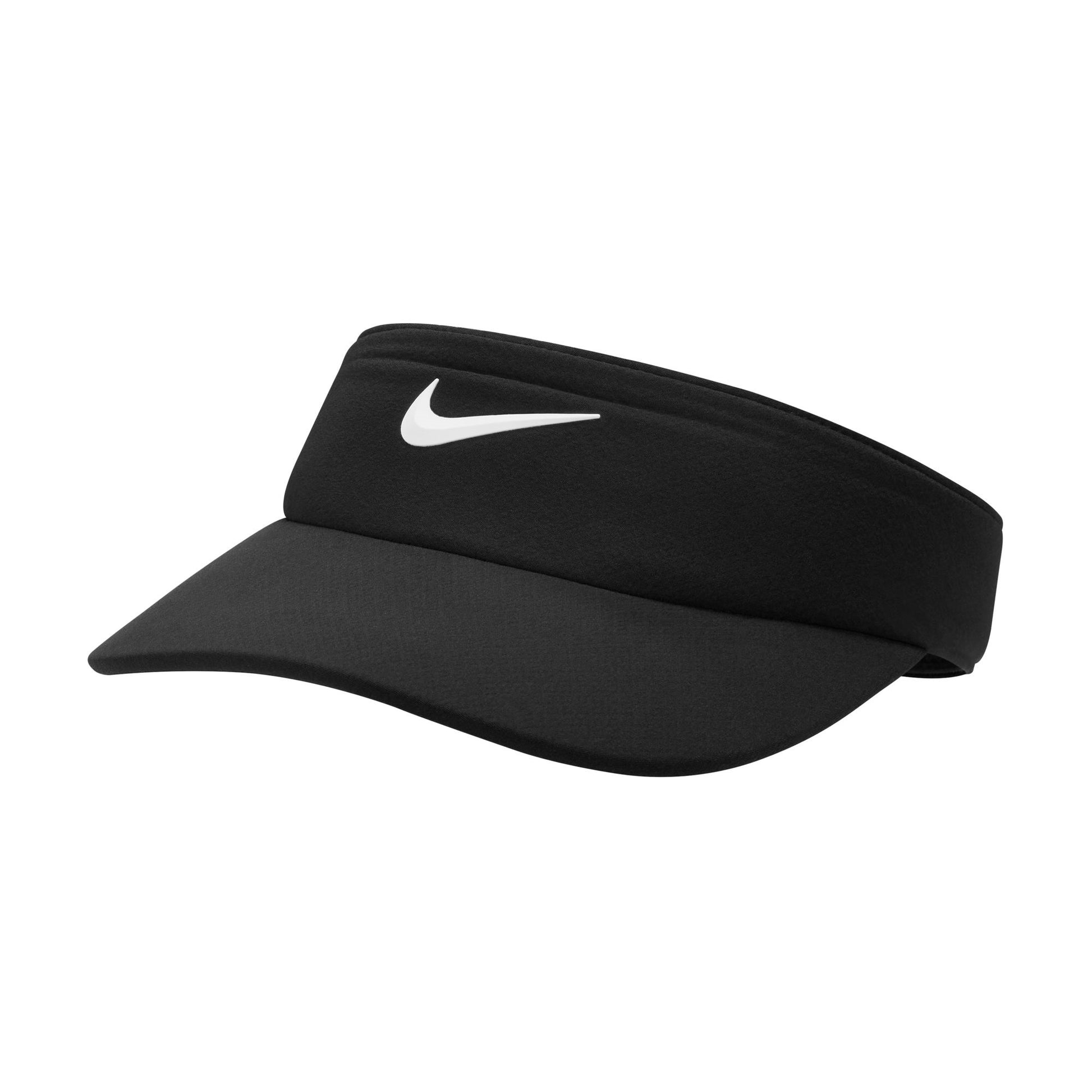 Nike Women's Dri-FIT AeroBill Visor (Black/White) - RacquetGuys.ca