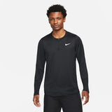 Nike Men's Dri-FIT Advantage Half-Zip Longs Sleeve Top (Black)