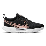 Nike Court Zoom Pro Women's Tennis Shoe (Black/Bronze/White)