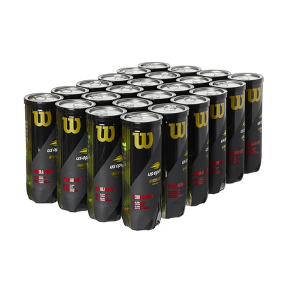 Wilson US Open Regular Duty Tennis Balls - 24 Can Case - RacquetGuys.ca