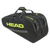 Head Base M Medium Racquet Bag Black/Yellow - RacquetGuys.ca