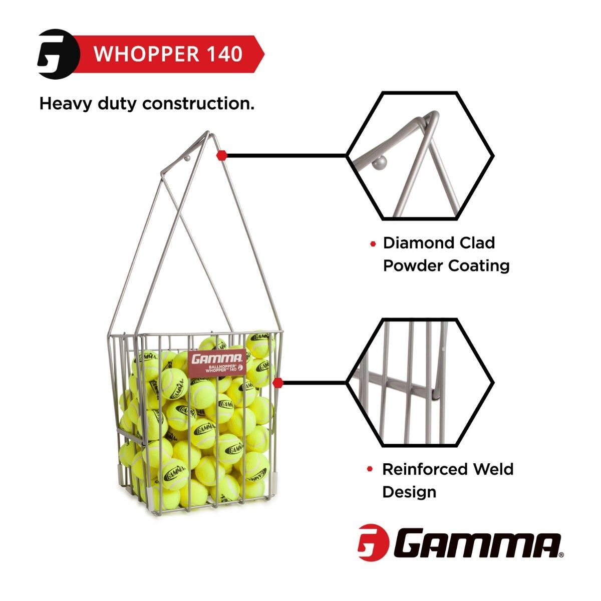 Gamma Ball Hopper Whopper 140 - RacquetGuys.ca